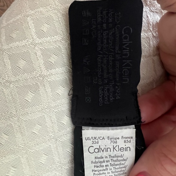 black strapless bra with lace Calvin Klein 32d - Picture 5 of 6